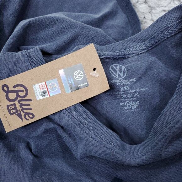 Georgetown Hoyas Slugbug Volkswagen T-Shirt Unisex Men's Size 2XL Blue 84 - Picture 3 of 7